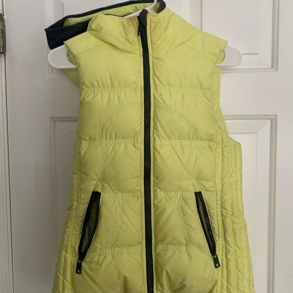 lululemon athletica Yellow Puffer Vest